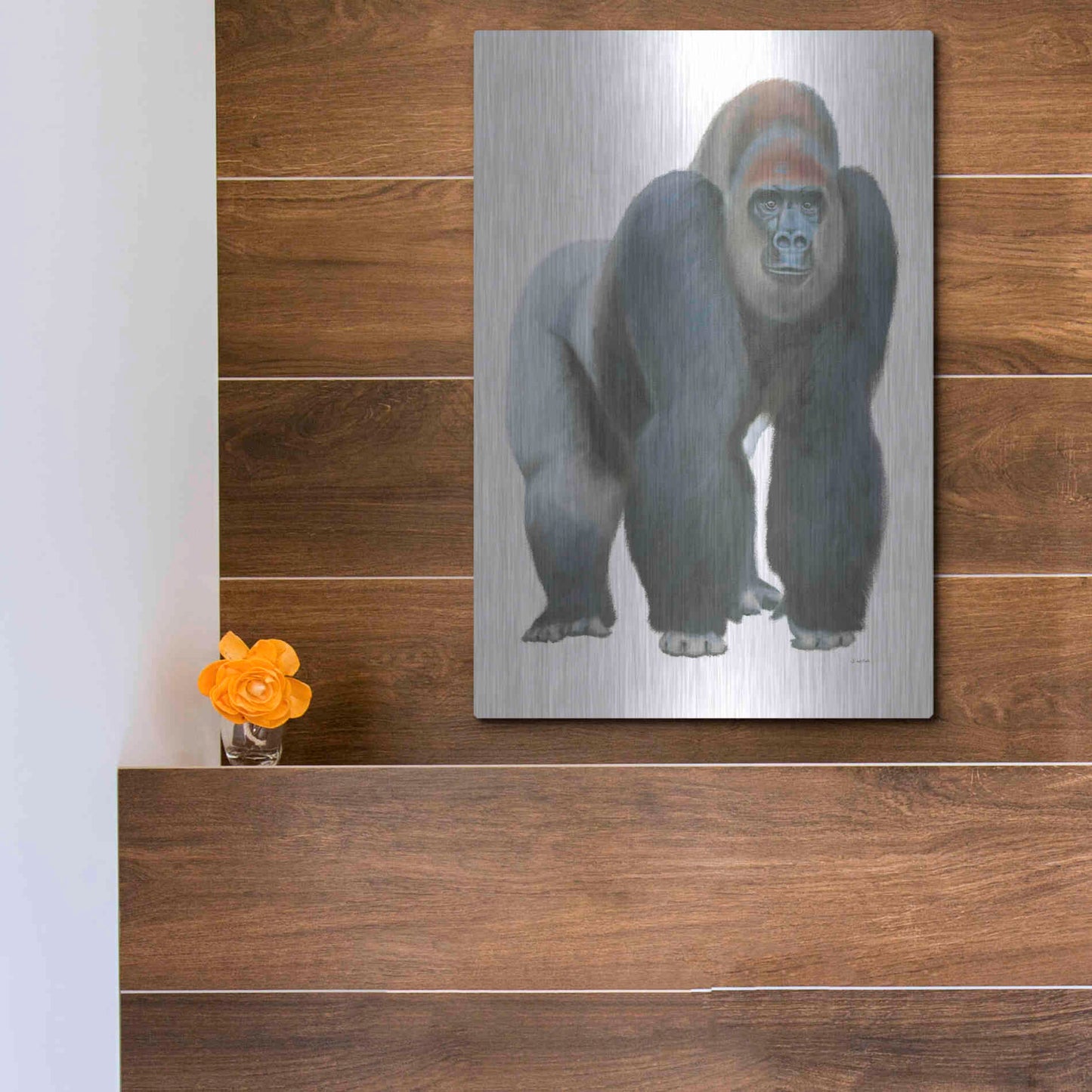 Luxe Metal Art 'Wild and Free II' by James Wiens, Metal Wall Art,12x16