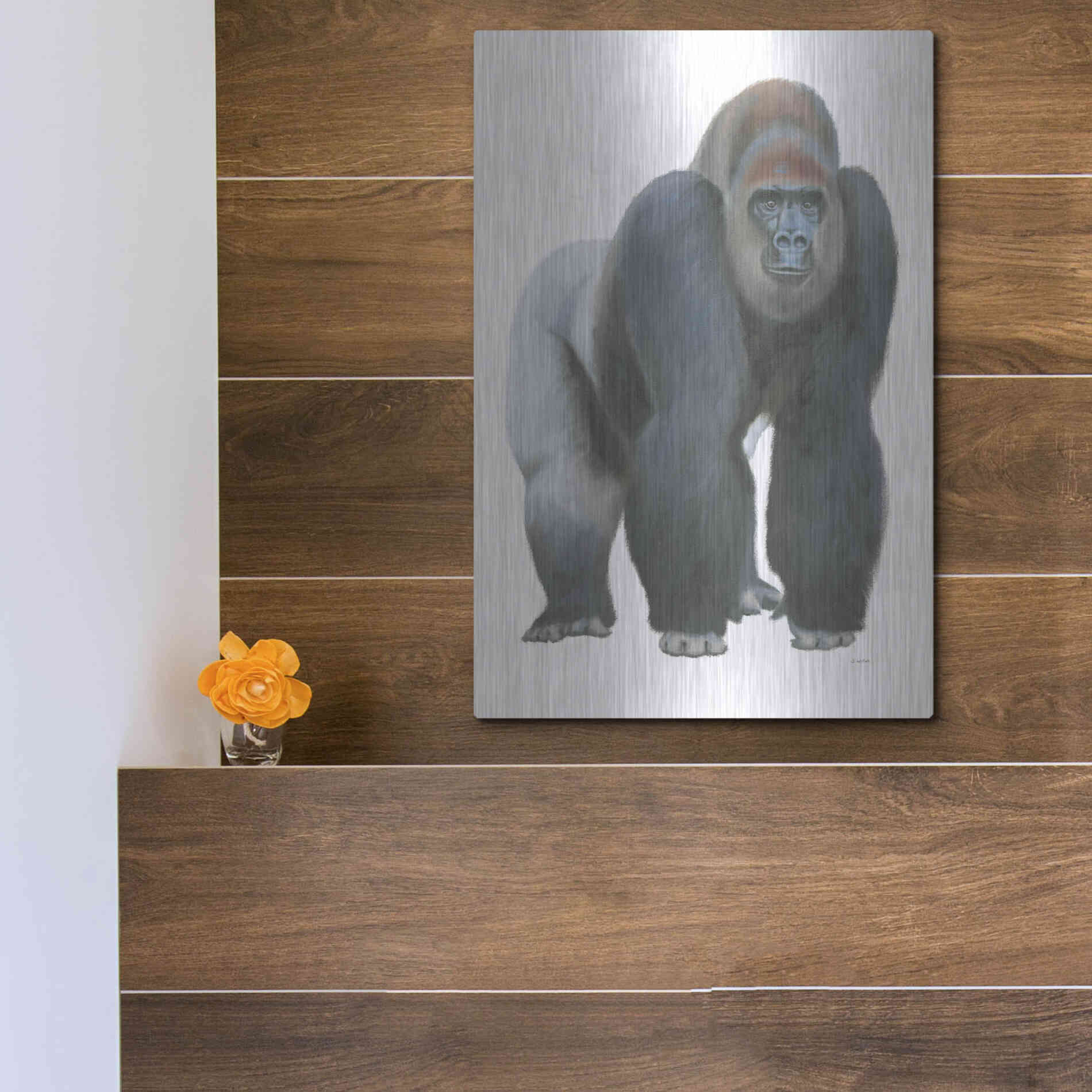 Luxe Metal Art 'Wild and Free II' by James Wiens, Metal Wall Art,12x16