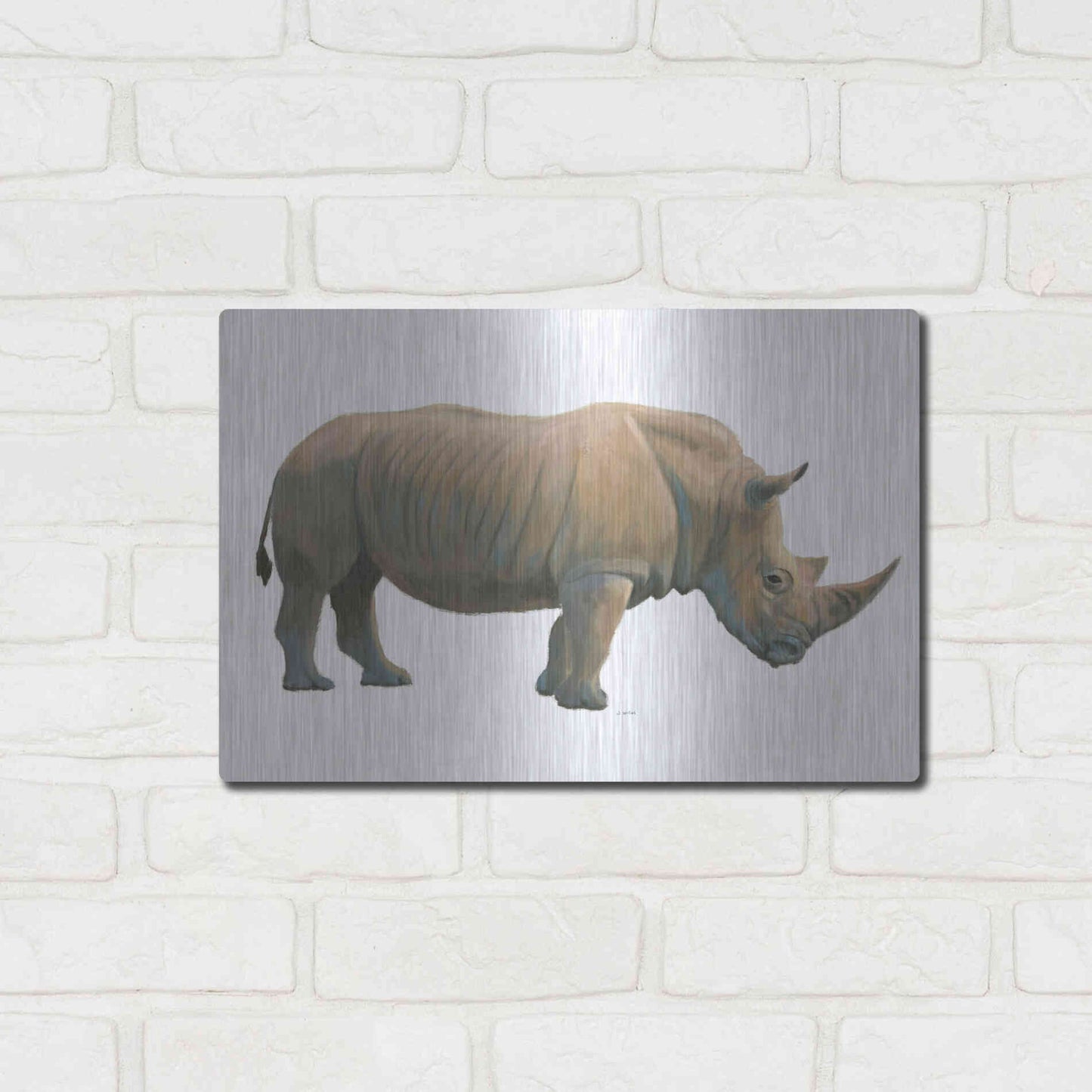 Luxe Metal Art 'Wild and Free III' by James Wiens, Metal Wall Art,16x12
