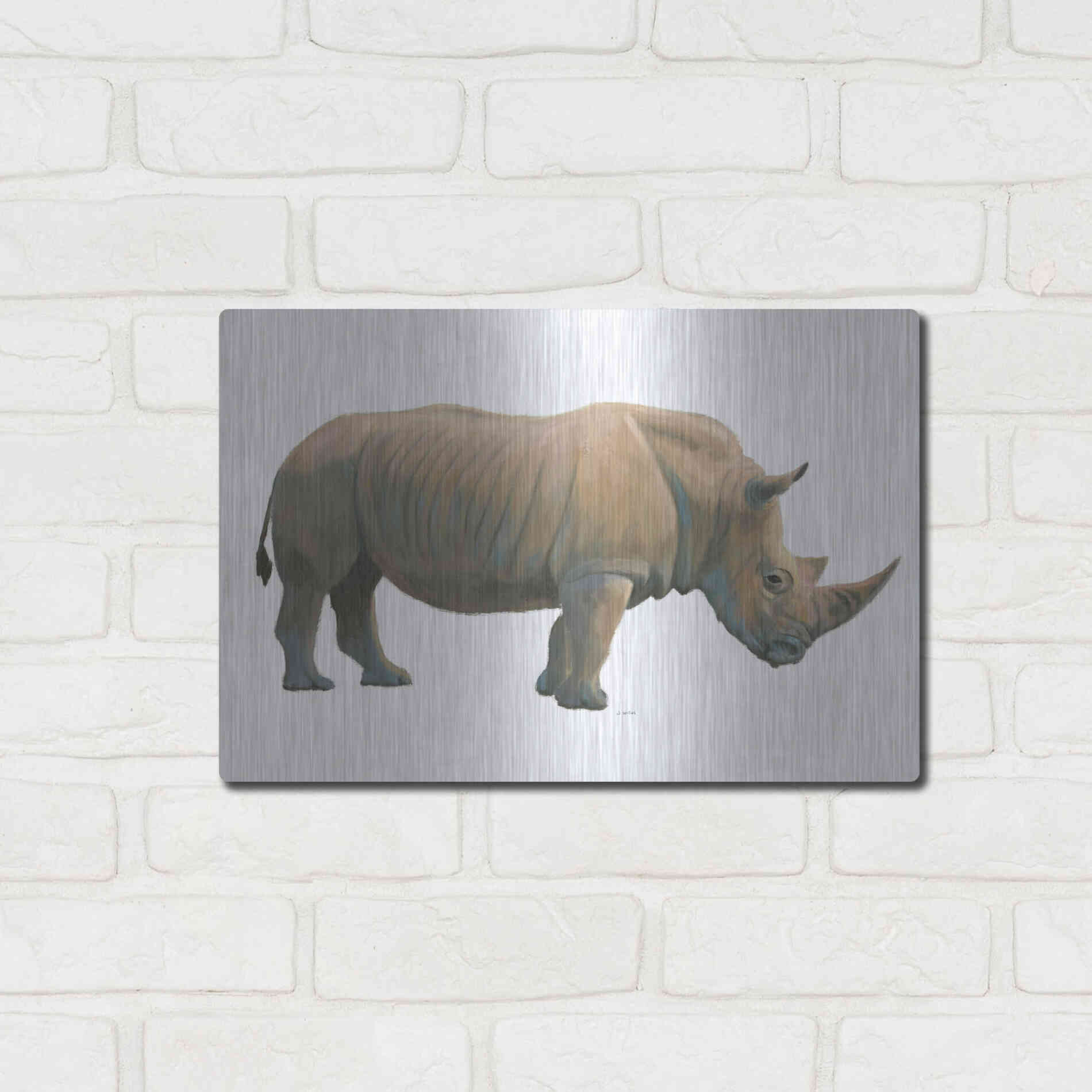 Luxe Metal Art 'Wild and Free III' by James Wiens, Metal Wall Art,16x12