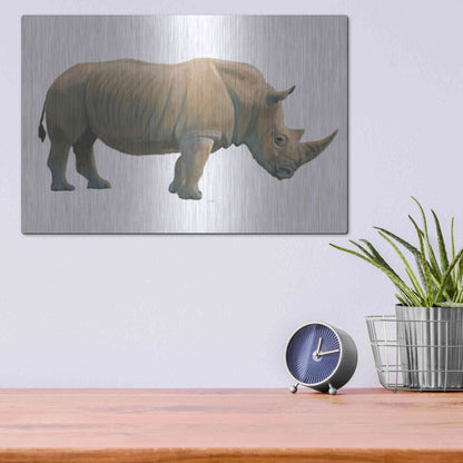 Luxe Metal Art 'Wild and Free III' by James Wiens, Metal Wall Art,16x12