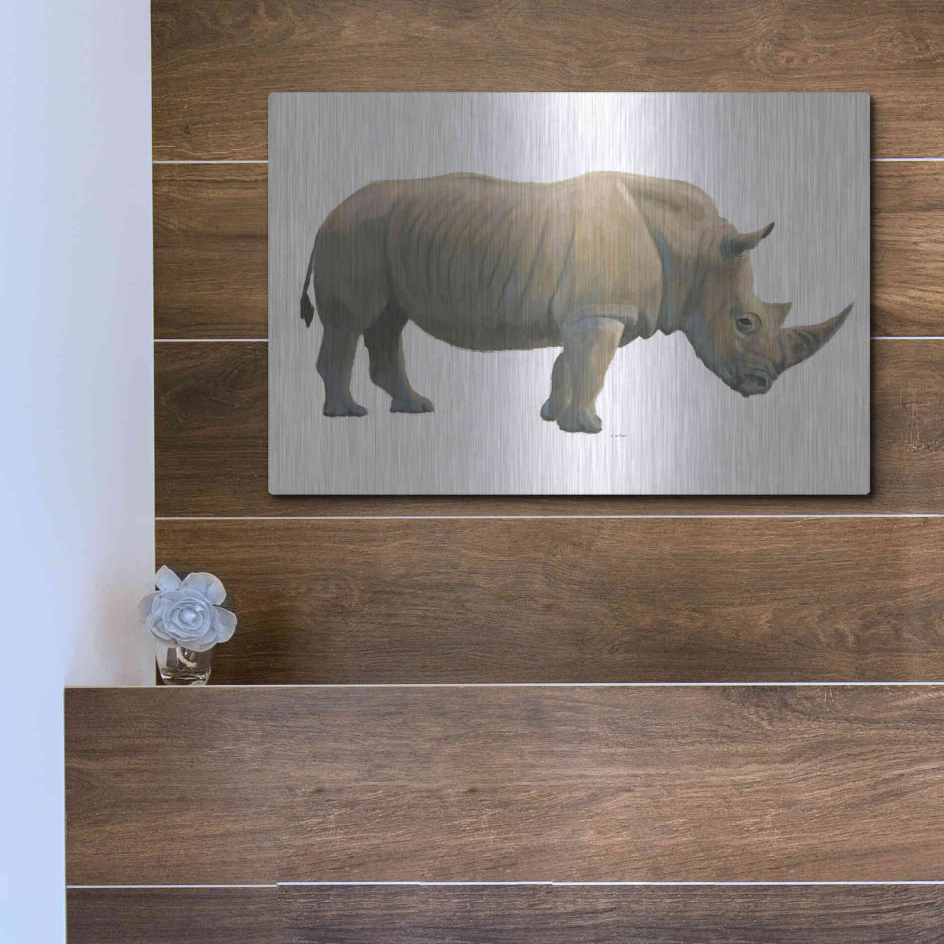Luxe Metal Art 'Wild and Free III' by James Wiens, Metal Wall Art,16x12