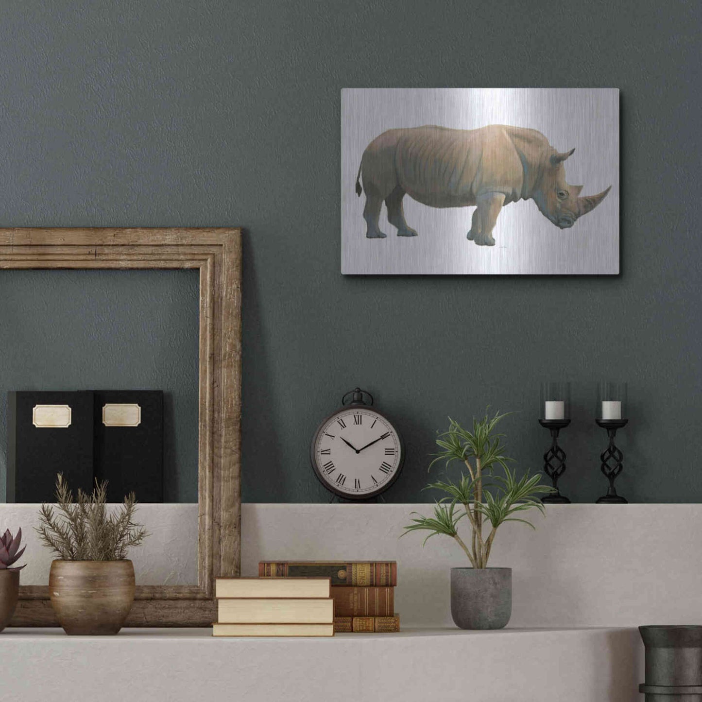 Luxe Metal Art 'Wild and Free III' by James Wiens, Metal Wall Art,16x12