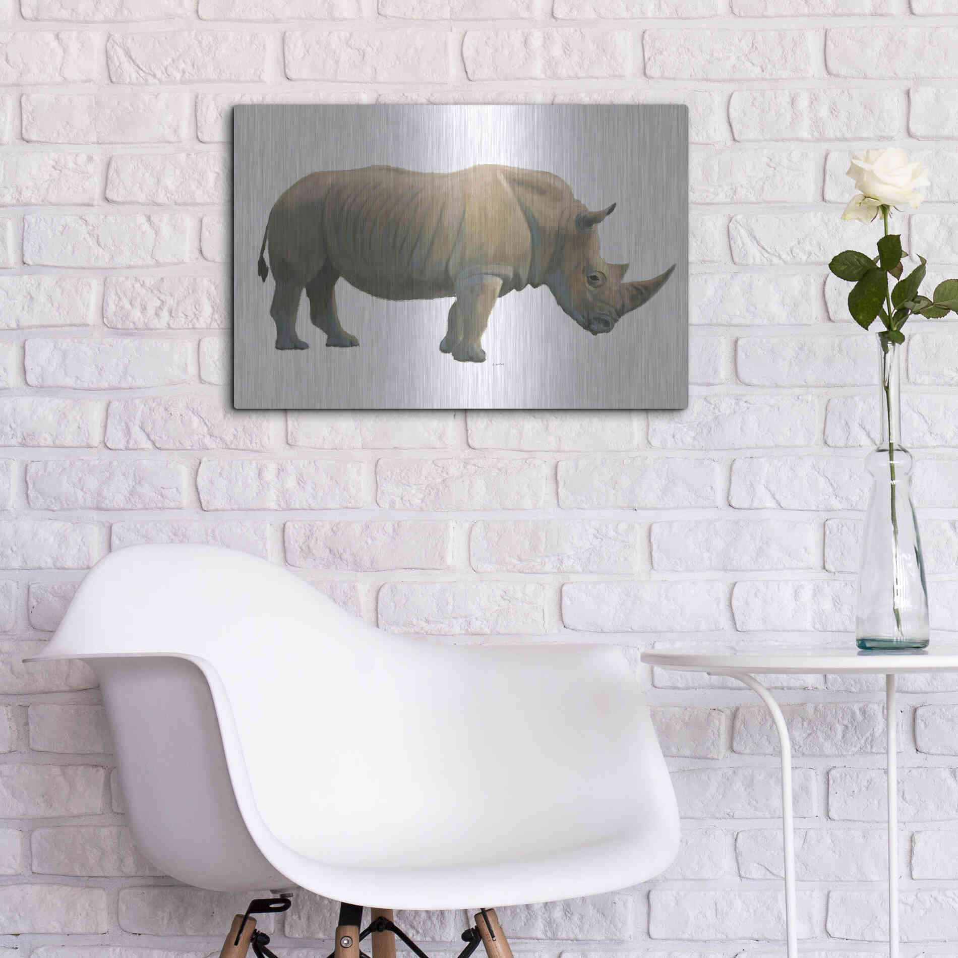 Luxe Metal Art 'Wild and Free III' by James Wiens, Metal Wall Art,24x16