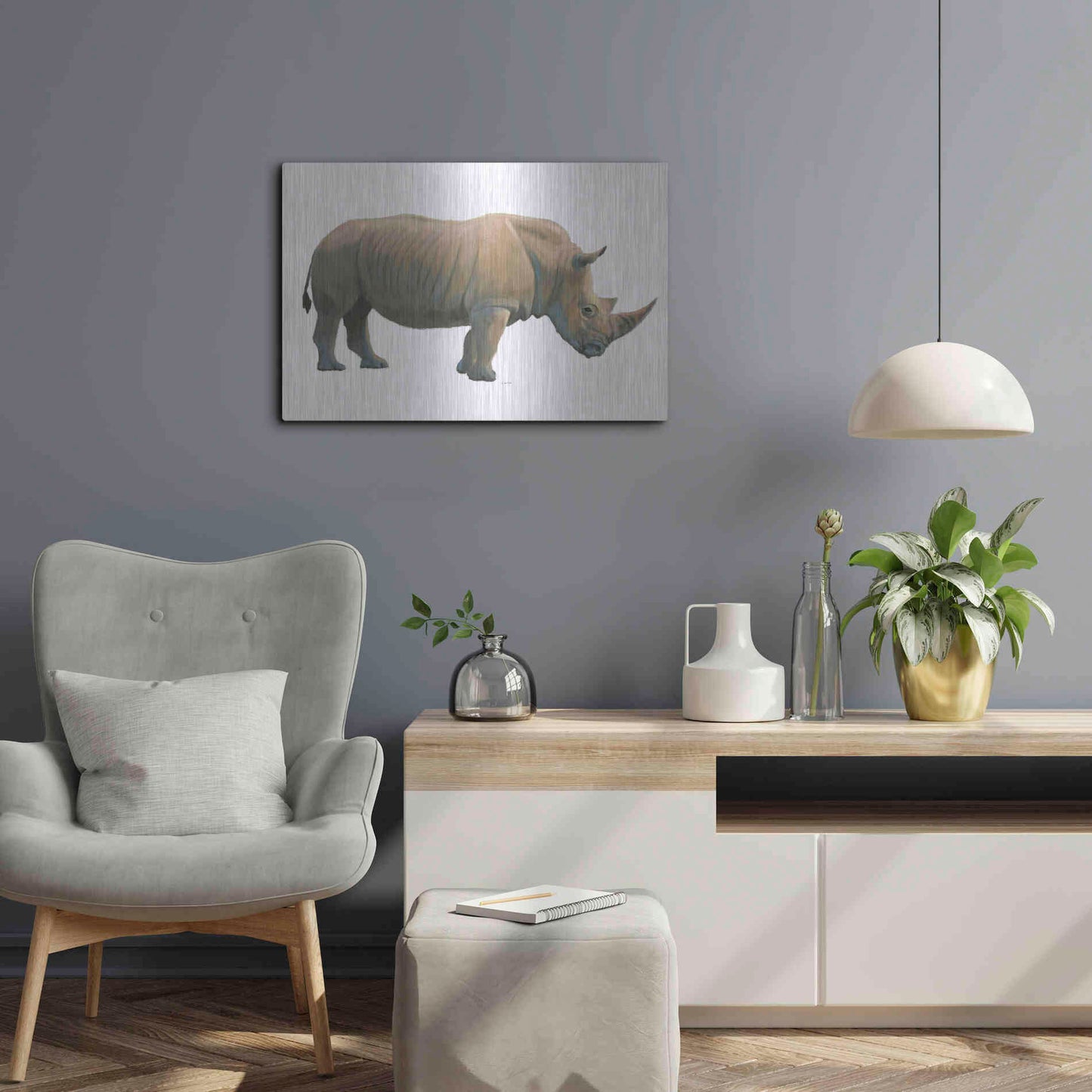 Luxe Metal Art 'Wild and Free III' by James Wiens, Metal Wall Art,24x16