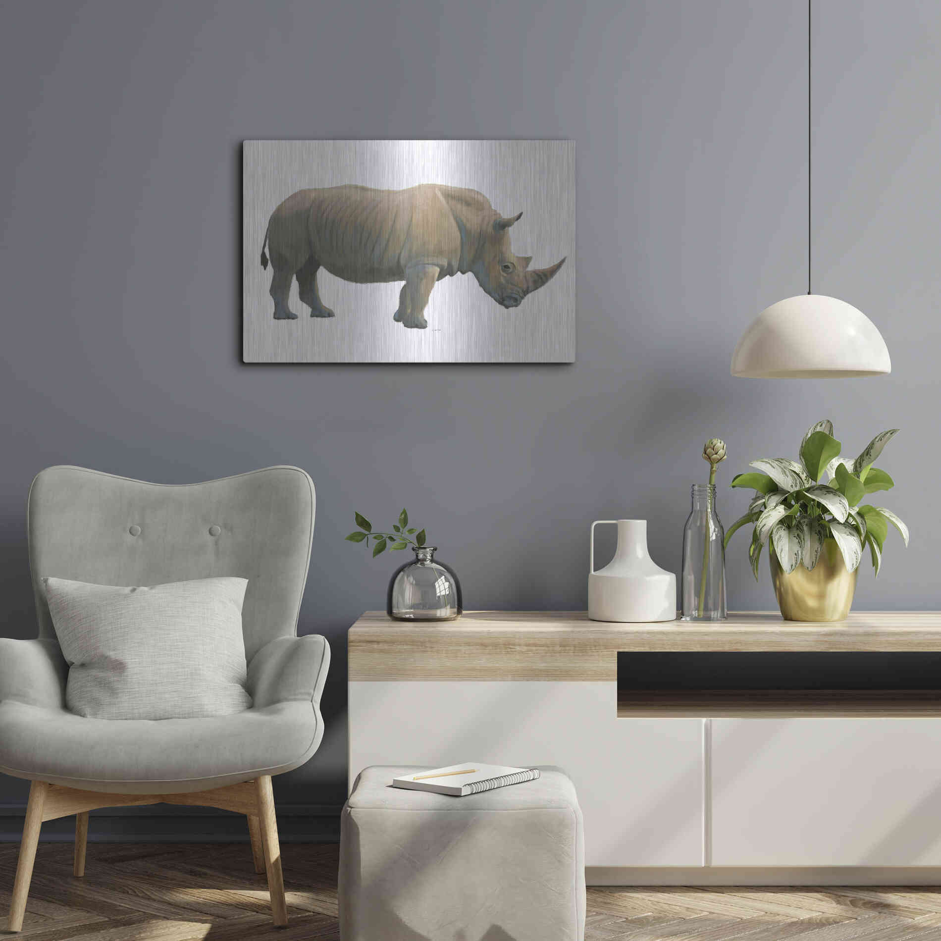 Luxe Metal Art 'Wild and Free III' by James Wiens, Metal Wall Art,24x16