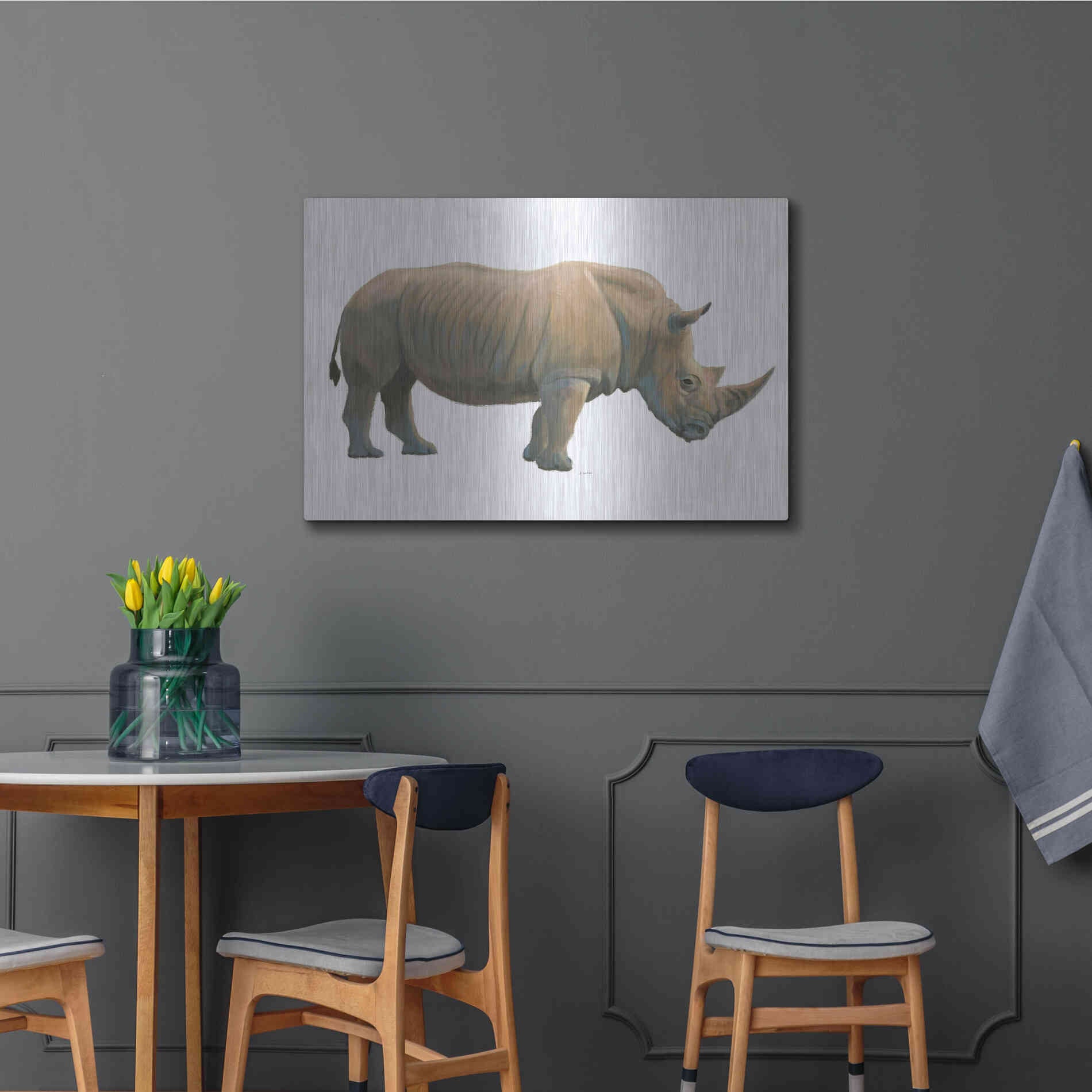Luxe Metal Art 'Wild and Free III' by James Wiens, Metal Wall Art,36x24