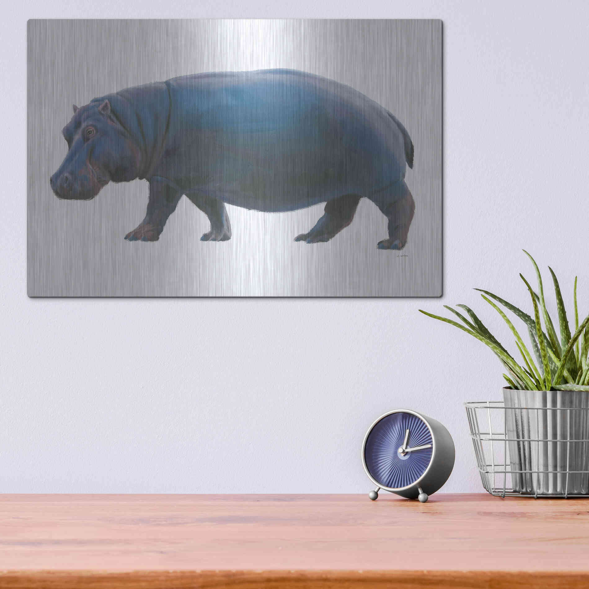 Luxe Metal Art 'Wild and Free IV' by James Wiens, Metal Wall Art,16x12