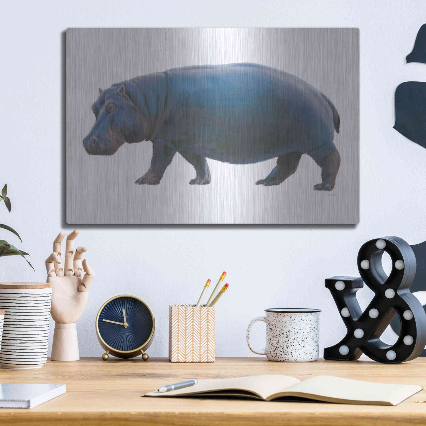 Luxe Metal Art 'Wild and Free IV' by James Wiens, Metal Wall Art,16x12