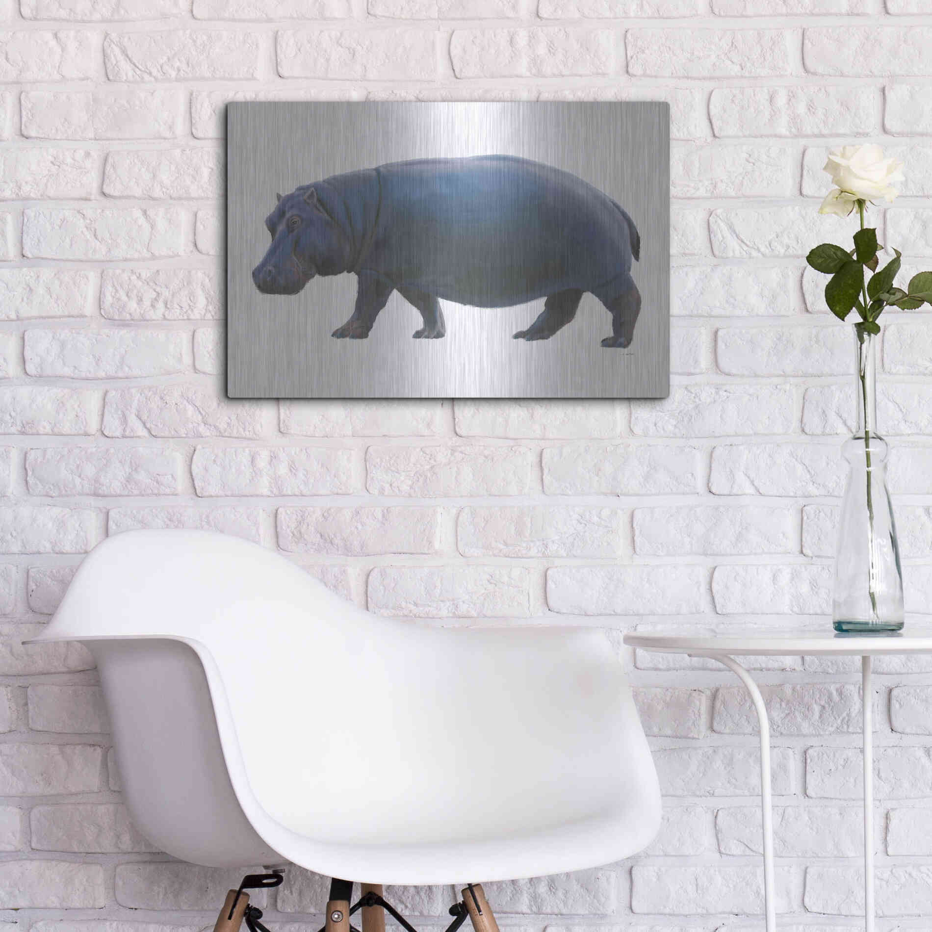 Luxe Metal Art 'Wild and Free IV' by James Wiens, Metal Wall Art,24x16