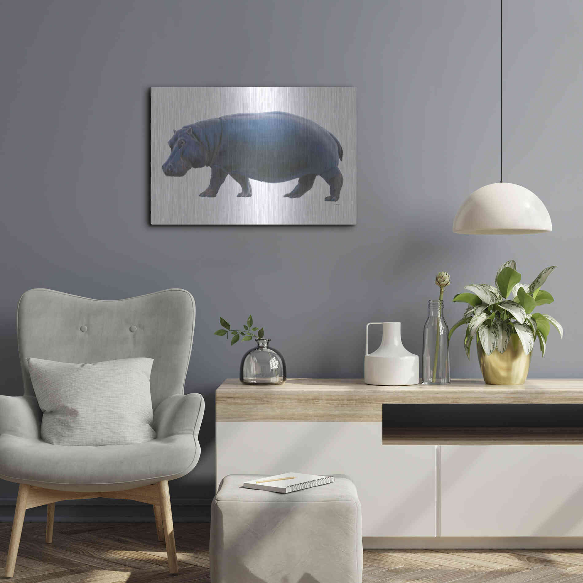 Luxe Metal Art 'Wild and Free IV' by James Wiens, Metal Wall Art,24x16