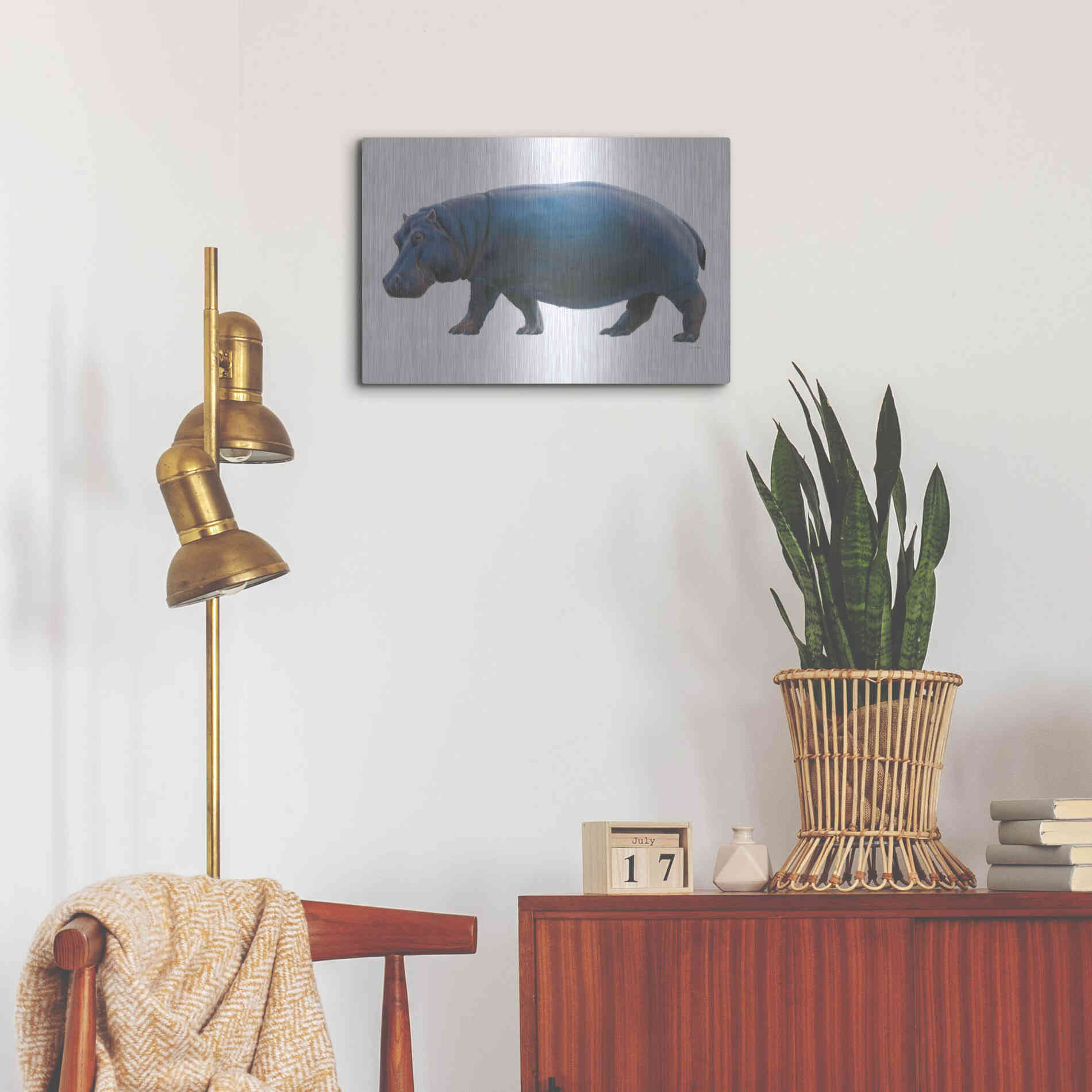 Luxe Metal Art 'Wild and Free IV' by James Wiens, Metal Wall Art,24x16