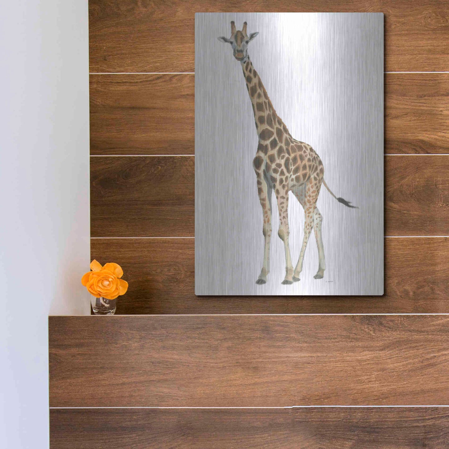 Luxe Metal Art 'Wild and Free V' by James Wiens, Metal Wall Art,12x16