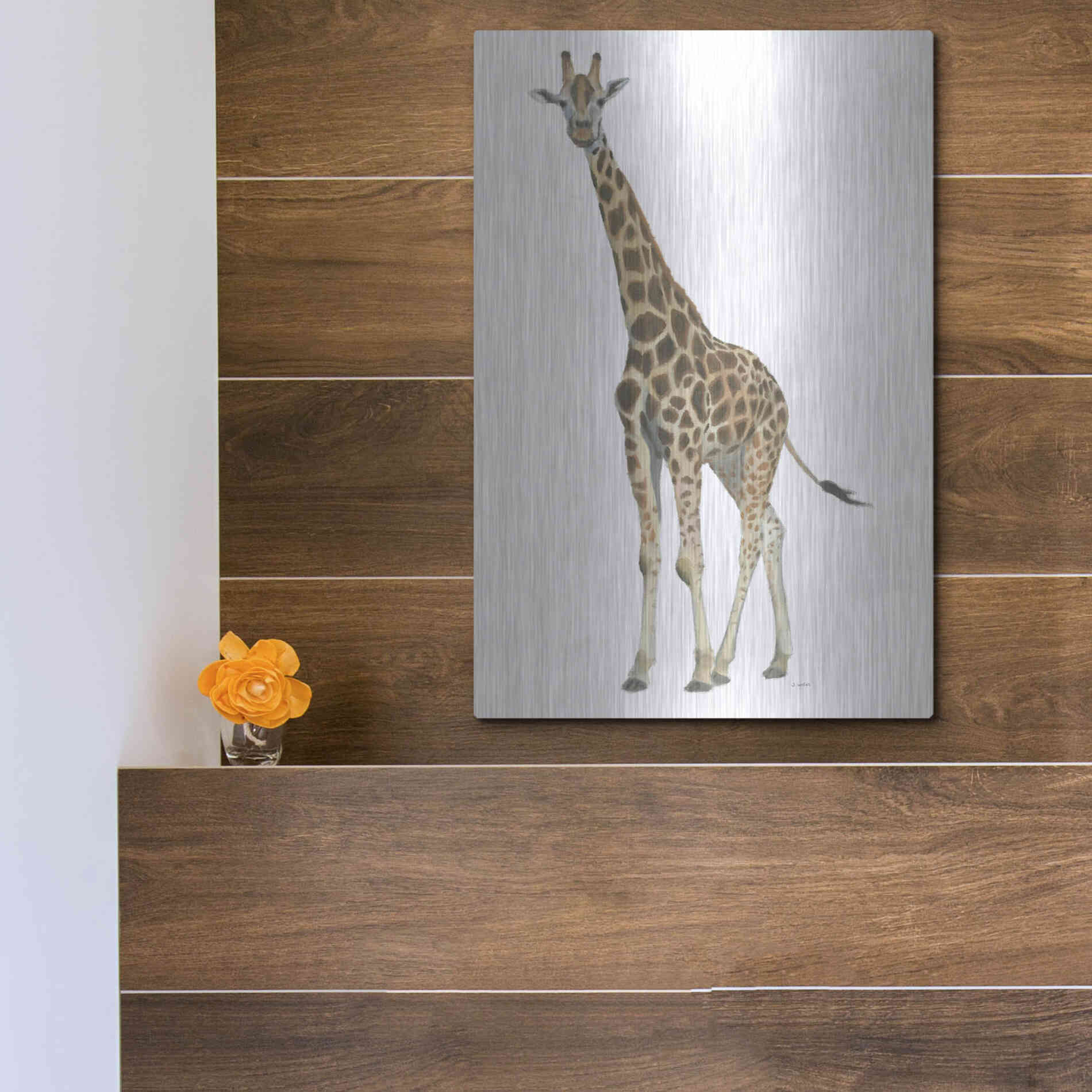 Luxe Metal Art 'Wild and Free V' by James Wiens, Metal Wall Art,12x16