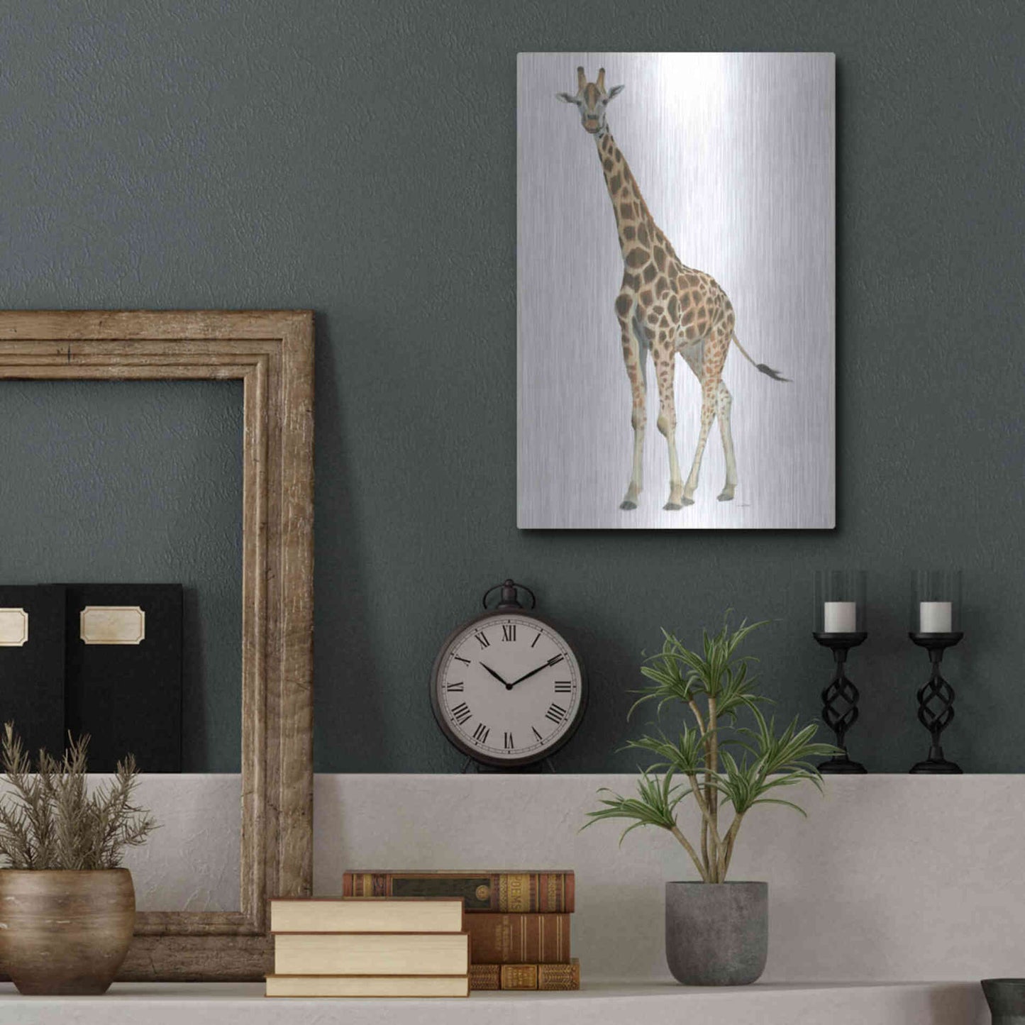 Luxe Metal Art 'Wild and Free V' by James Wiens, Metal Wall Art,12x16