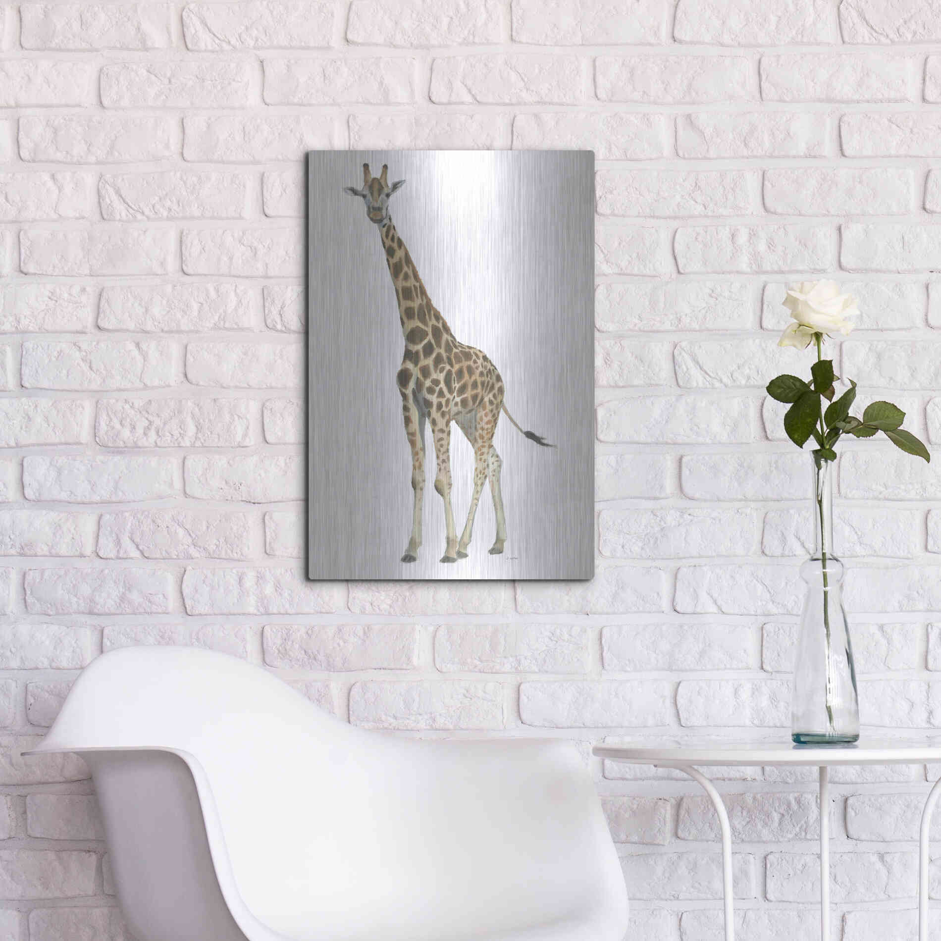 Luxe Metal Art 'Wild and Free V' by James Wiens, Metal Wall Art,16x24
