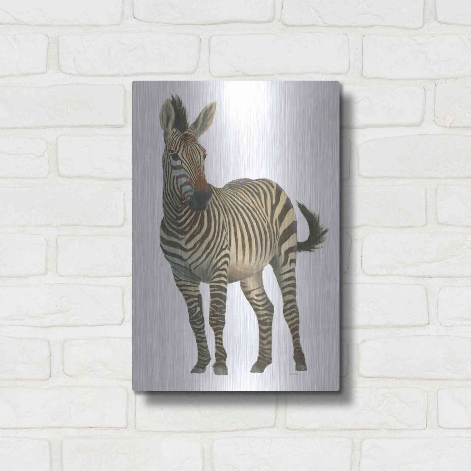 Luxe Metal Art 'Wild and Free VI' by James Wiens, Metal Wall Art,12x16