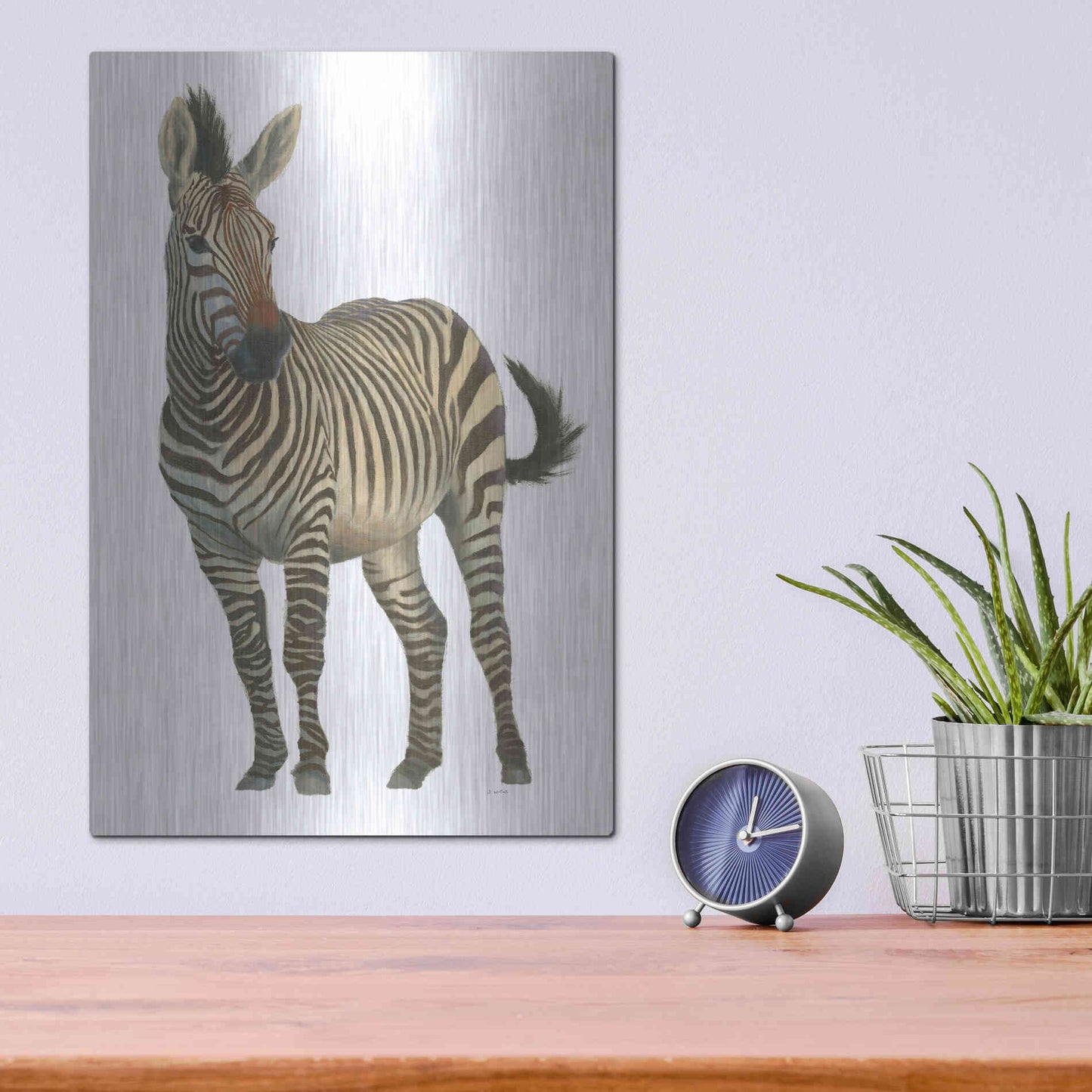 Luxe Metal Art 'Wild and Free VI' by James Wiens, Metal Wall Art,12x16