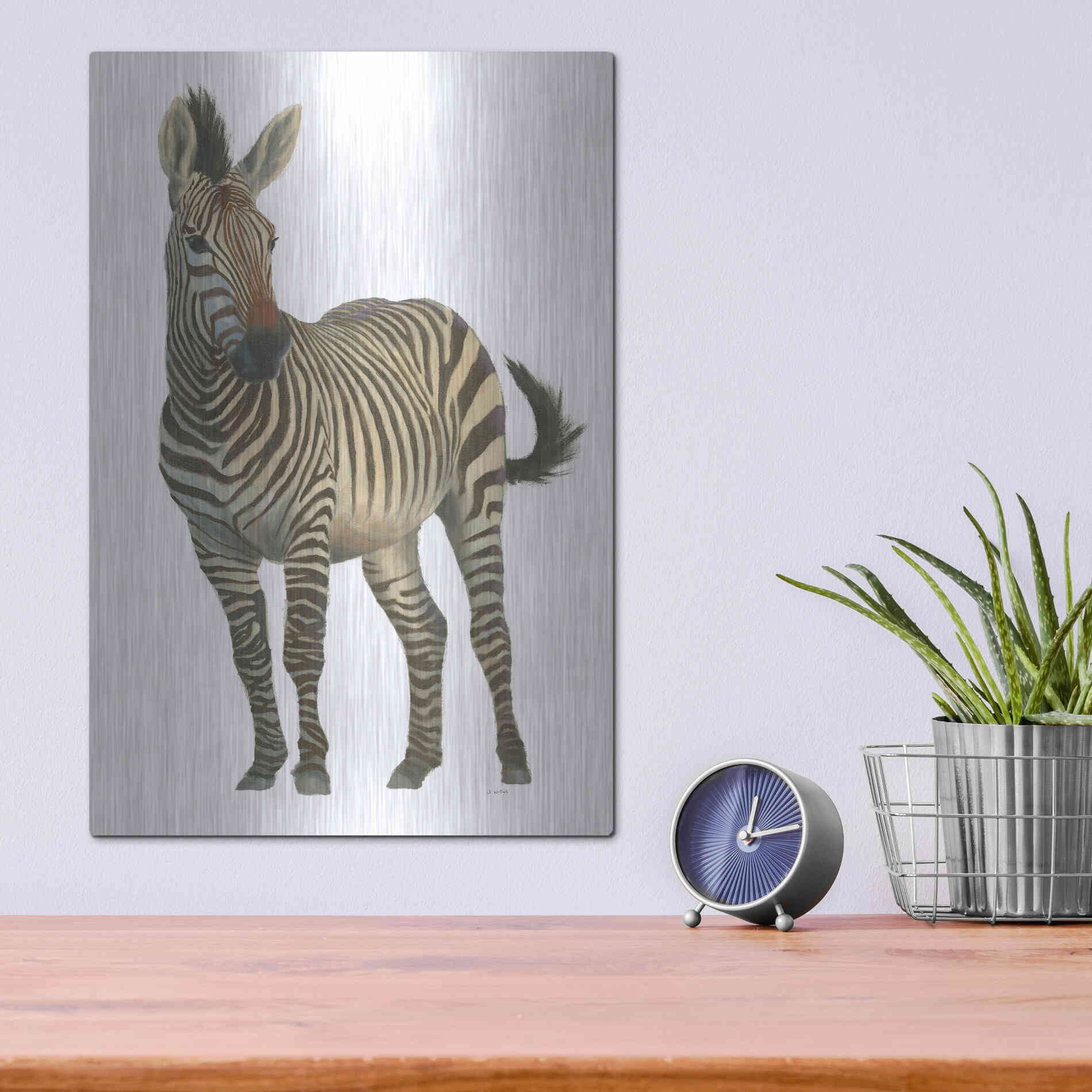 Luxe Metal Art 'Wild and Free VI' by James Wiens, Metal Wall Art,12x16