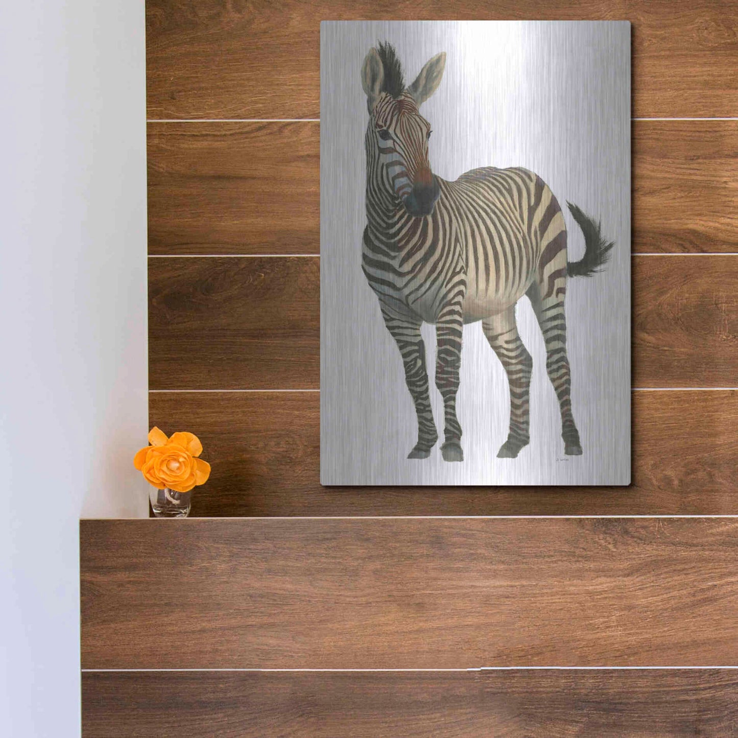Luxe Metal Art 'Wild and Free VI' by James Wiens, Metal Wall Art,12x16