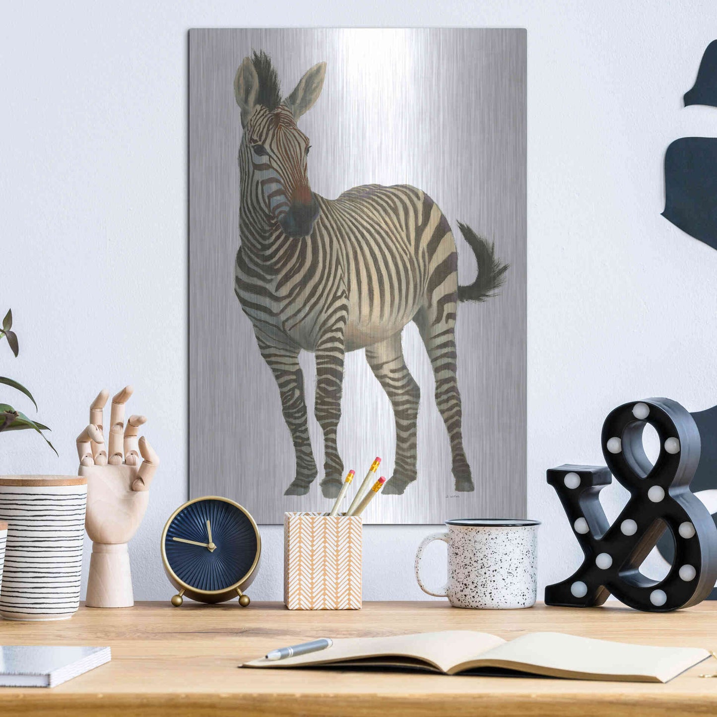 Luxe Metal Art 'Wild and Free VI' by James Wiens, Metal Wall Art,12x16
