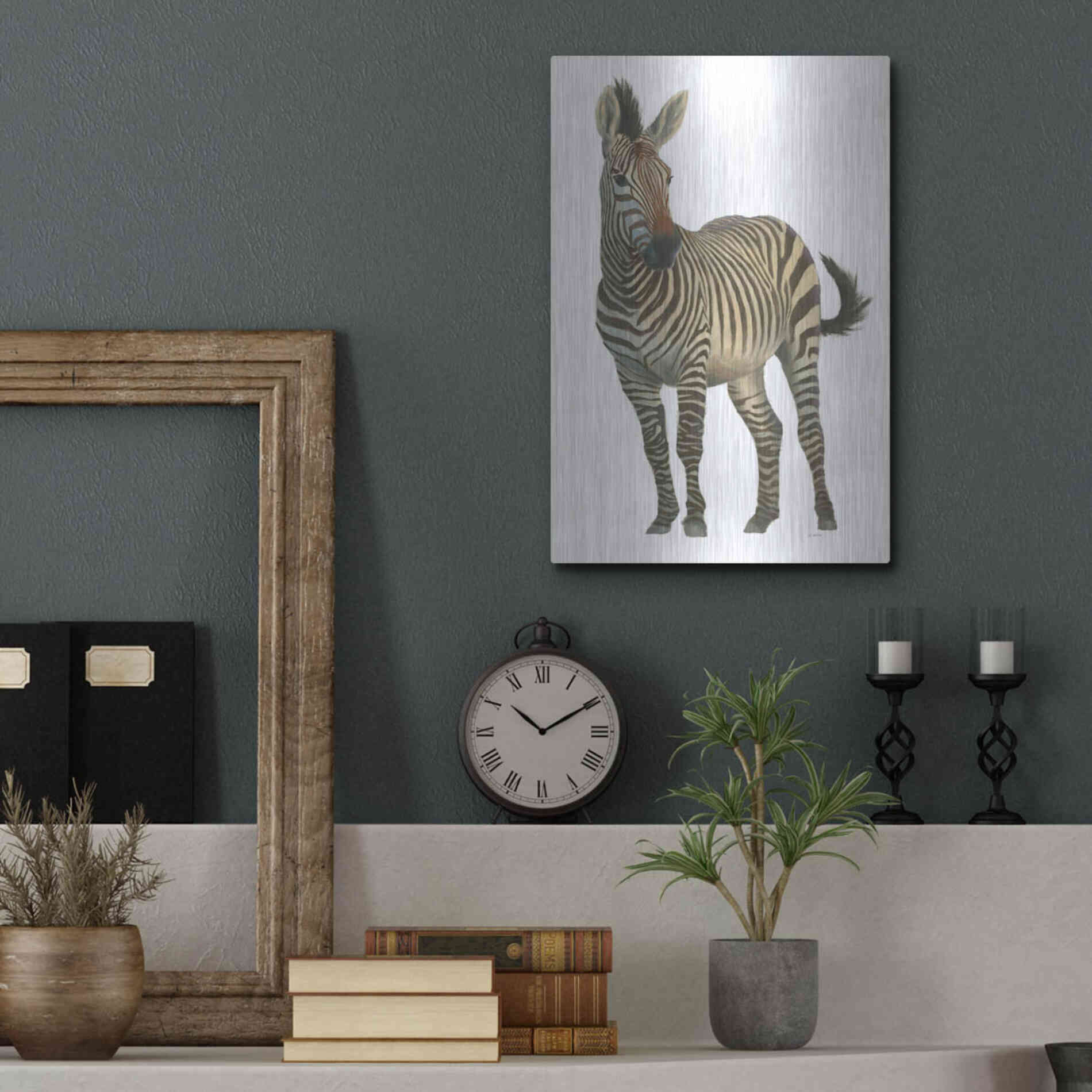 Luxe Metal Art 'Wild and Free VI' by James Wiens, Metal Wall Art,12x16