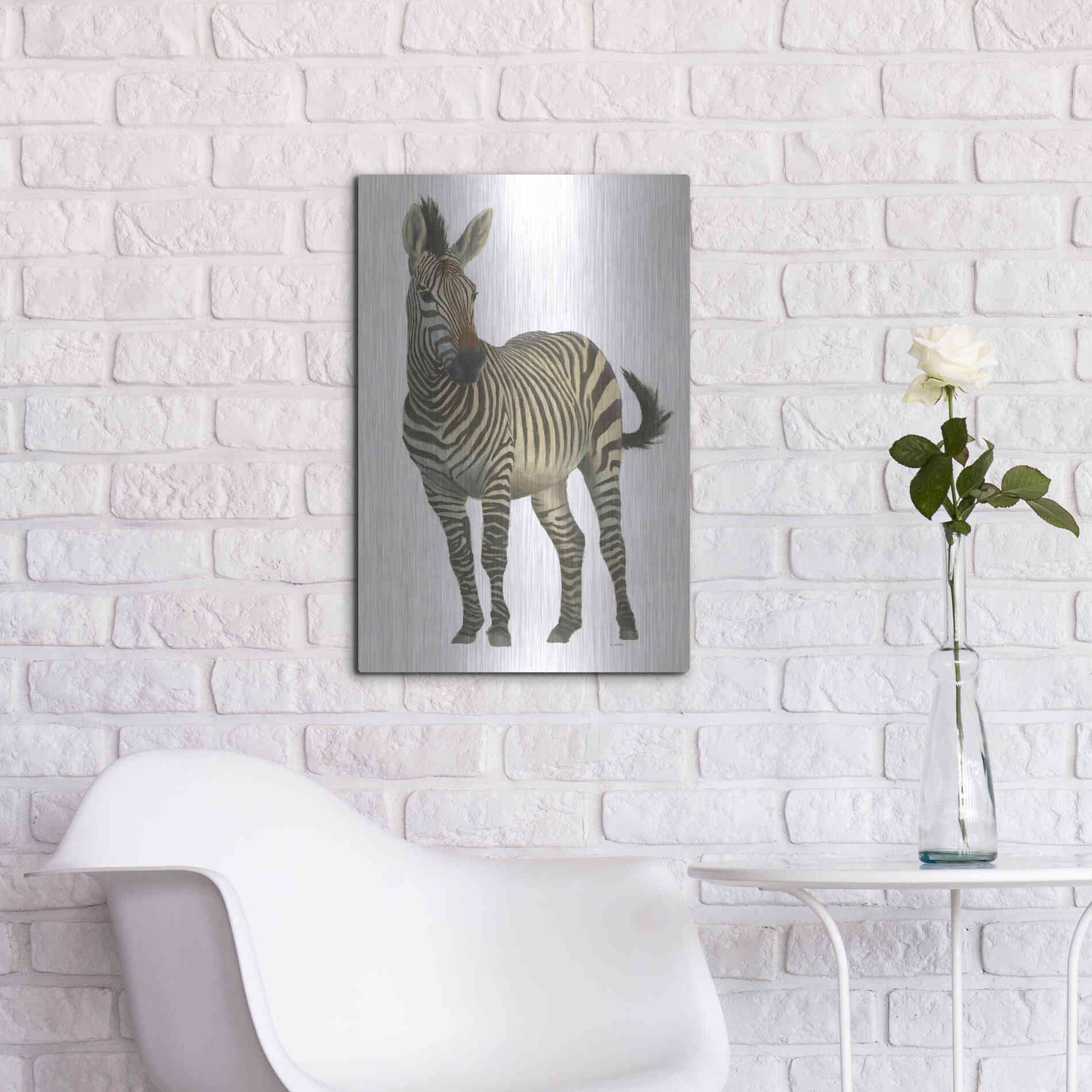 Luxe Metal Art 'Wild and Free VI' by James Wiens, Metal Wall Art,16x24