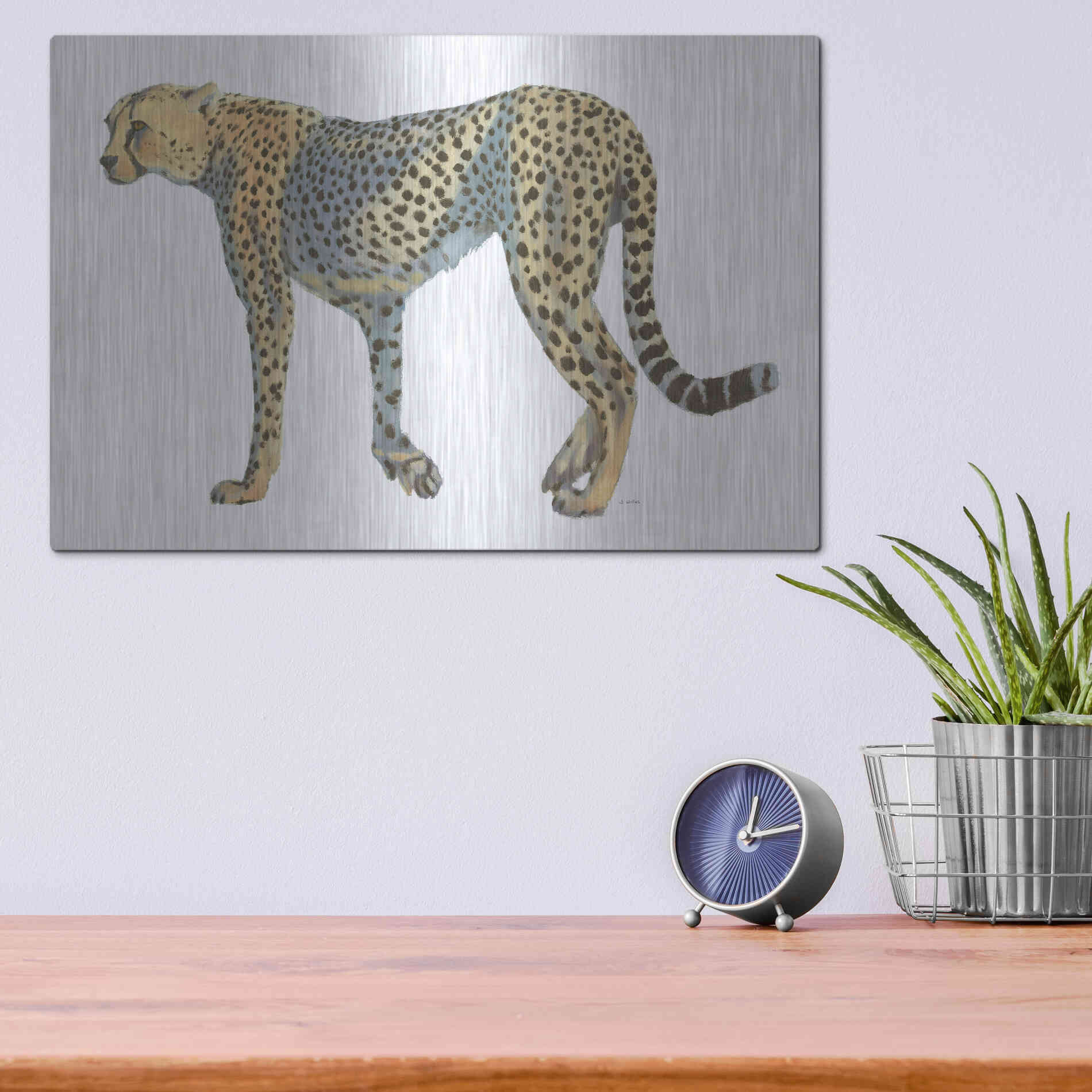 Luxe Metal Art 'Wild and Free VII' by James Wiens, Metal Wall Art,16x12