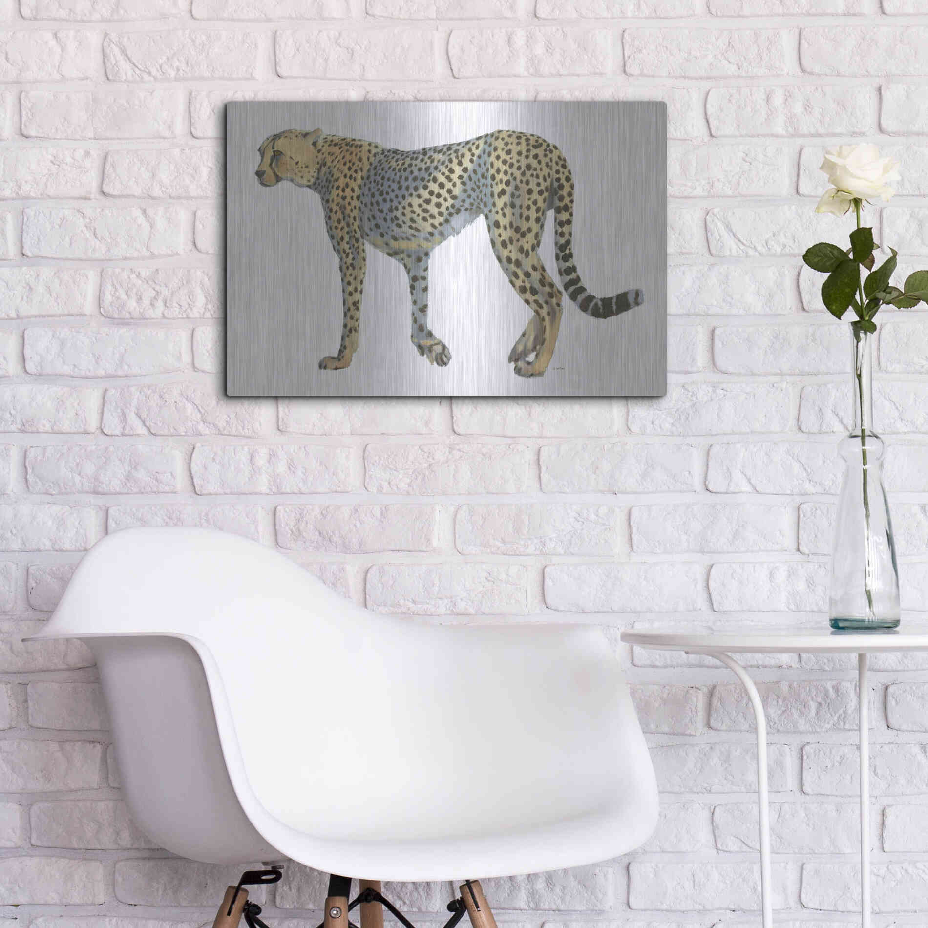 Luxe Metal Art 'Wild and Free VII' by James Wiens, Metal Wall Art,24x16