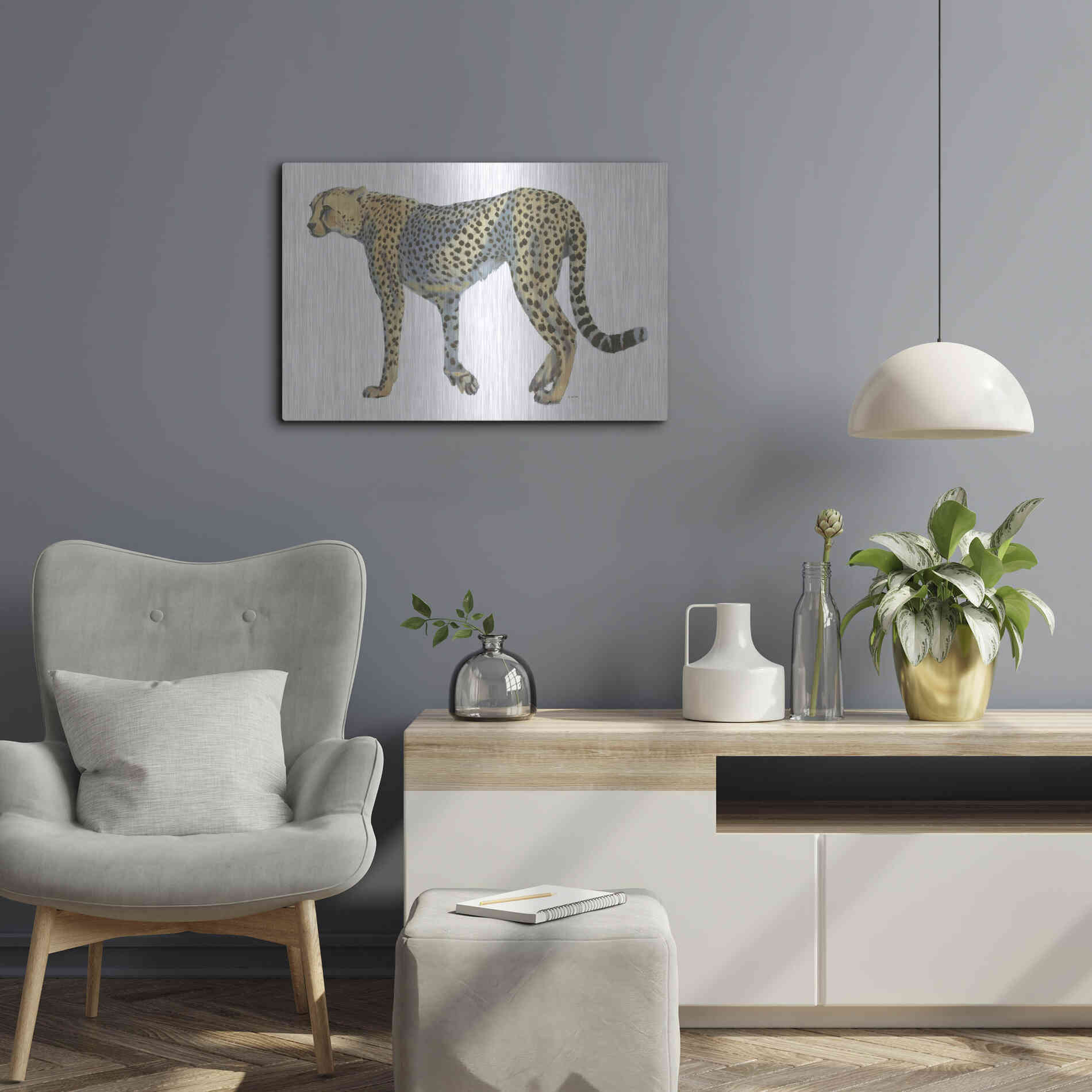 Luxe Metal Art 'Wild and Free VII' by James Wiens, Metal Wall Art,24x16