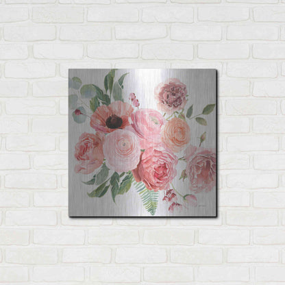 Luxe Metal Art 'Boho Bouquet VIII' by James Wiens, Metal Wall Art,24x24