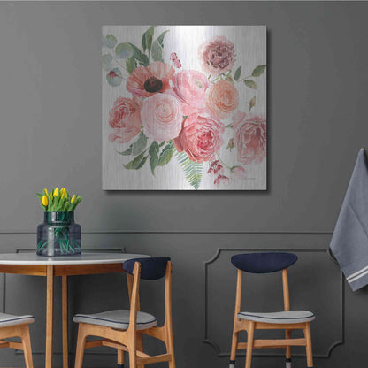 Luxe Metal Art 'Boho Bouquet VIII' by James Wiens, Metal Wall Art,36x36