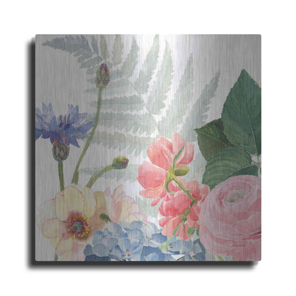 Luxe Metal Art 'Boho Bouquet IX' by James Wiens, Metal Wall Art