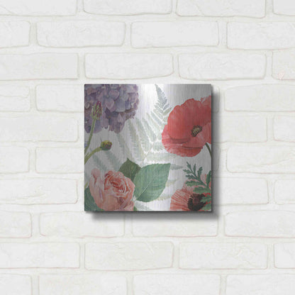 Luxe Metal Art 'Boho Bouquet XI' by James Wiens, Metal Wall Art,12x12