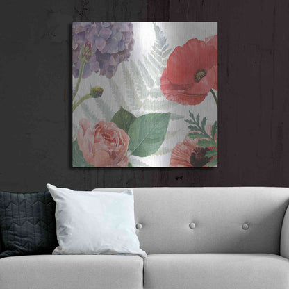 Luxe Metal Art 'Boho Bouquet XI' by James Wiens, Metal Wall Art,36x36