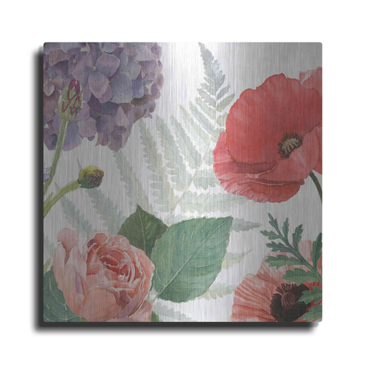 Luxe Metal Art 'Boho Bouquet XI' by James Wiens, Metal Wall Art