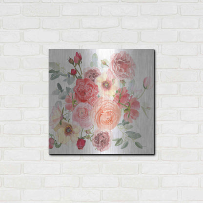 Luxe Metal Art 'Boho Bouquet XIV' by James Wiens, Metal Wall Art,24x24