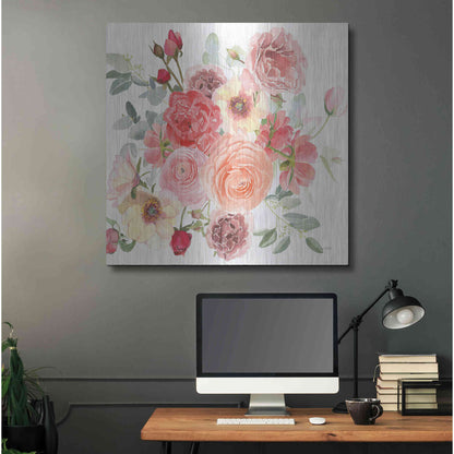 Luxe Metal Art 'Boho Bouquet XIV' by James Wiens, Metal Wall Art,36x36