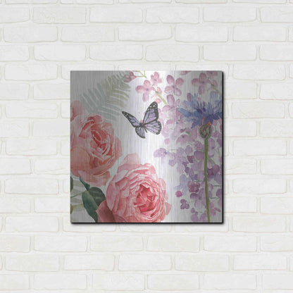 Luxe Metal Art 'Boho Bouquet XV' by James Wiens, Metal Wall Art,24x24