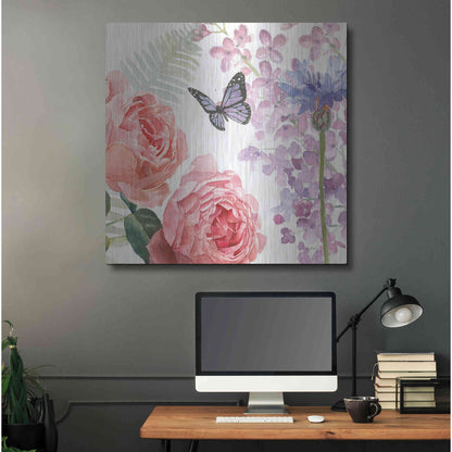 Luxe Metal Art 'Boho Bouquet XV' by James Wiens, Metal Wall Art,36x36