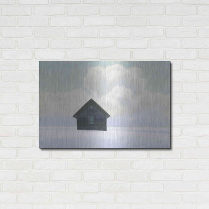 Luxe Metal Art 'Lonely Winter Landscape I' by James Wiens, Metal Wall Art,36x24