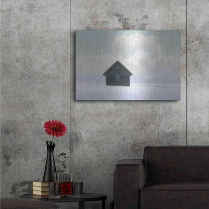 Luxe Metal Art 'Lonely Winter Landscape I' by James Wiens, Metal Wall Art,36x24