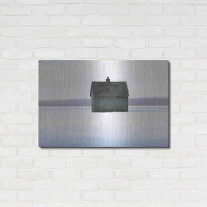 Luxe Metal Art 'Lonely Winter Landscape II' by James Wiens, Metal Wall Art,36x24