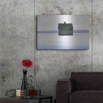Luxe Metal Art 'Lonely Winter Landscape II' by James Wiens, Metal Wall Art,36x24