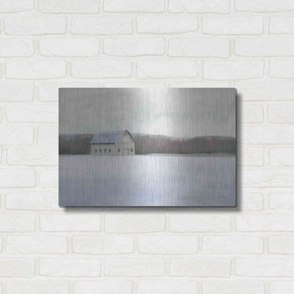 Luxe Metal Art 'Winter Barn' by James Wiens, Metal Wall Art,24x16