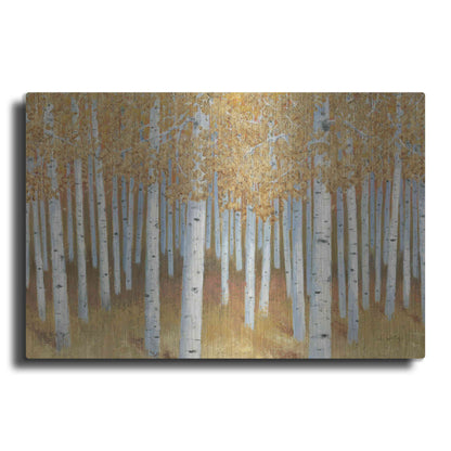 Luxe Metal Art 'Forest of Gold' by James Wiens, Metal Wall Art