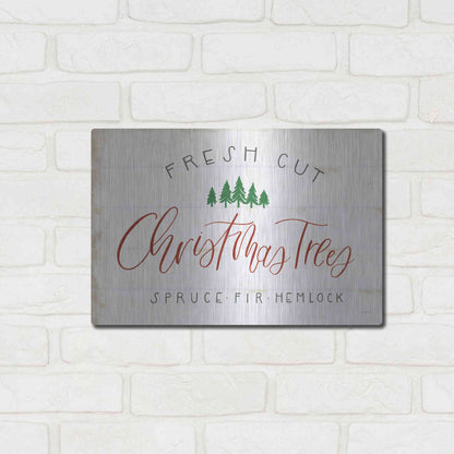 Luxe Metal Art 'Christmas Farm V' by James Wiens, Metal Wall Art,16x12