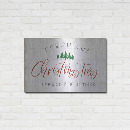 Luxe Metal Art 'Christmas Farm V' by James Wiens, Metal Wall Art,36x24