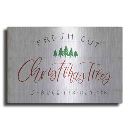 Luxe Metal Art 'Christmas Farm V' by James Wiens, Metal Wall Art