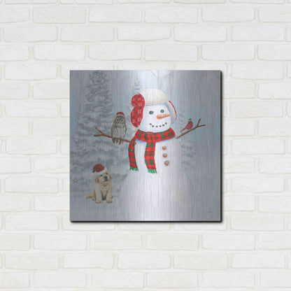 Luxe Metal Art 'Dressed for Christmas II Crop' by James Wiens, Metal Wall Art,24x24